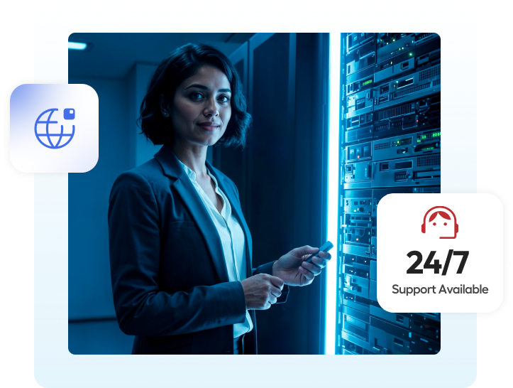 HOSTNOC specialist in a partner data center
